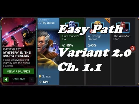 Variant 2.0 | EASY PATH | Chapter 1.1 | Mystery in the Micro Realm | Marvel Contest of Champions