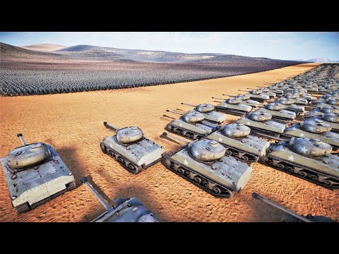 1000 SHERMAN TANKS vs 2 MILLION NAZI GERMAN SOLDIERS - Ultimate Epic Battle Simulator 2