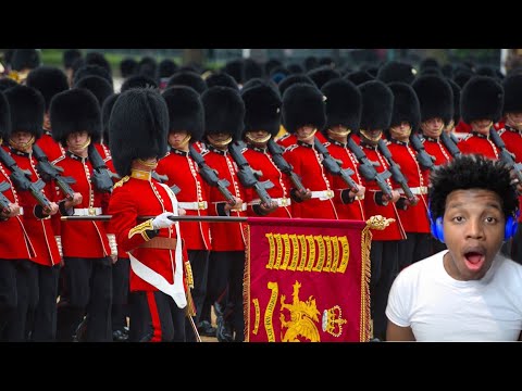 AMERICAN REACTS TO 4 Trooping the Colour - Escort to the Colour (FIRST TIME)