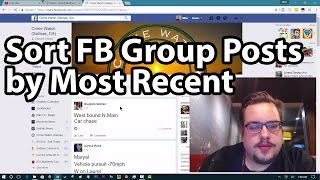 Quick Tip: Sort Facebook Group Posts by Most Recent