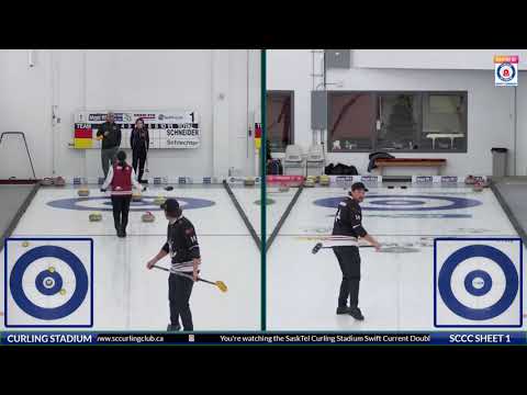 Englot/Schneider vs. Schlechter/Haichert - Draw 3 - SaskTel Curling Stadium Swift Current DOUBLES