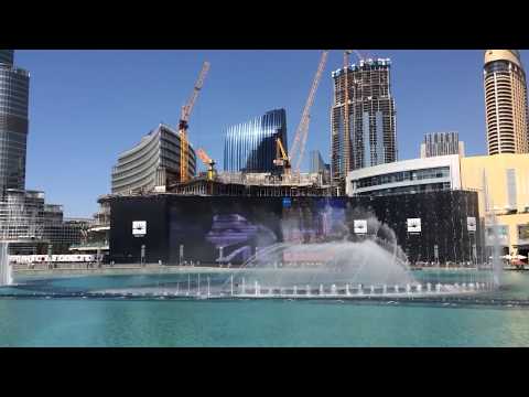 Water Music daytime at The Dubai Fountain January 29 2015
