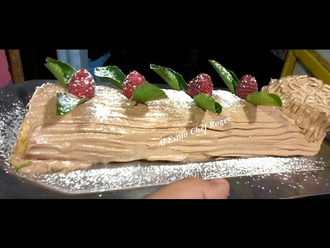 Postre, TRONCO NAVIDEÑO DE NUTELLA, Receta # 169, Recetas navideñas Video