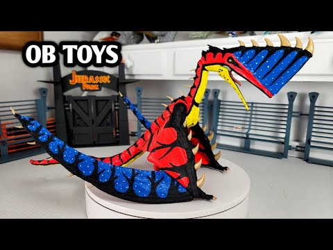 CUSTOM QUETZALCOATLUS HYBRID | JURASSIC WORLD REBIRTH | GLOW IN THE DARK DINOSAUR TOY | OB TOYS 