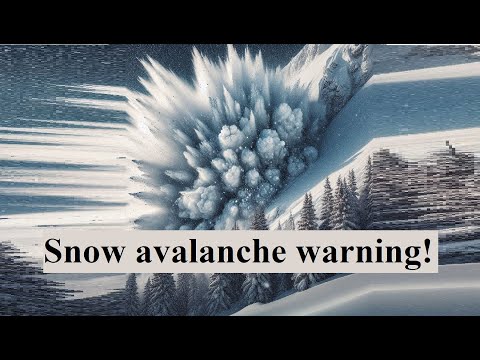 Snow avalanche warning! Are you at risk?