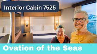 🚢Inside Cabin Tour: Royal Caribbean Ovation of the Seas | Room 7525