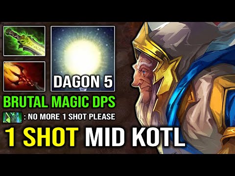 KOTL MID IS BACK Instant 1 Shot Super Magic Burst with Veil Dagon 5 EZ Deleted Mid Necrophos Dota 2