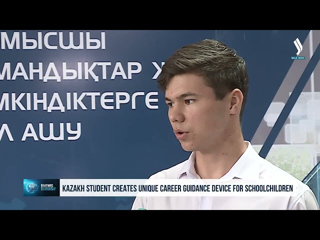 Kazakh student creates unique career guidance device for schoolchildren