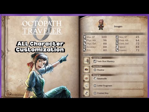 Octopath Traveler 0 – ALL Character Customization & Skills Showcase