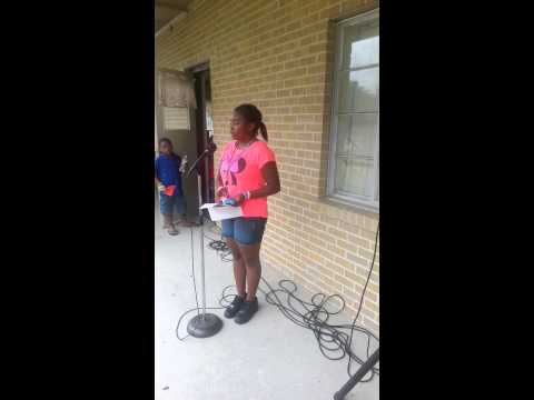 Tyanna Randle singing Because of who you are