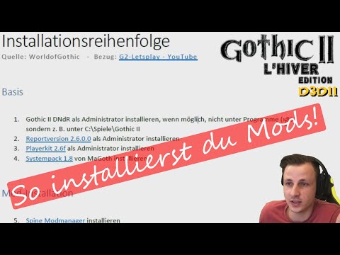 Guide: Wie installiere ich Gothic 2 Mods (speziell Buddygoth L'Hiver + D3D11 Renderer via Spine)