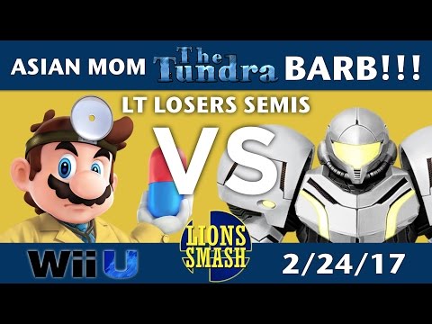 The Tundra #3 - Asian Mom (Dr. Mario) vs BARB!!! (Samus) - Smash 4 Low Tiers - Losers Semis