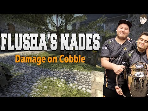 Flusha's Nades: Consistent Controlled Damage on Cobblestone