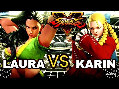 SFV AE 💙 LAURA VS KARIN (1440p)