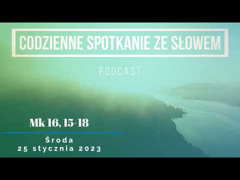 Spotkanie ze Słowem 25 stycznia, 2023 - Mk 16, 15-18