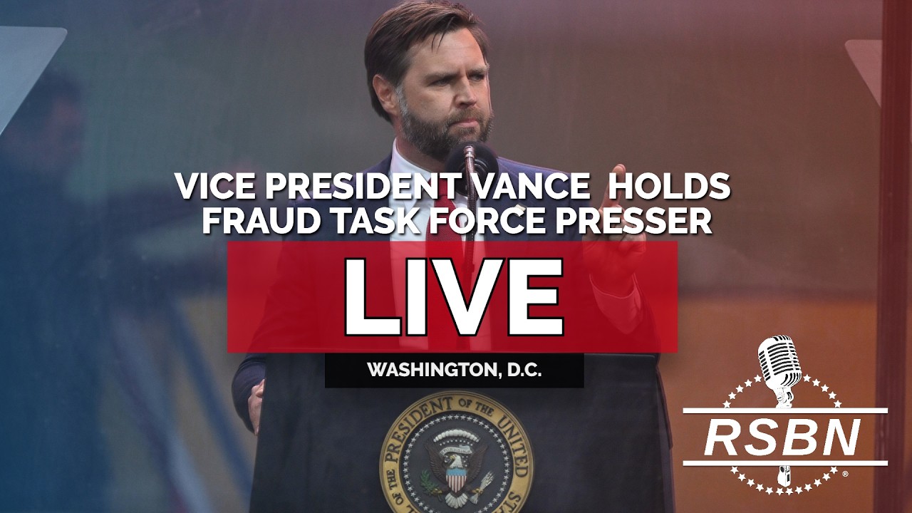 LIVE: Vice President Vance Holds Fraud Task Force Press Conference - 10/08/26