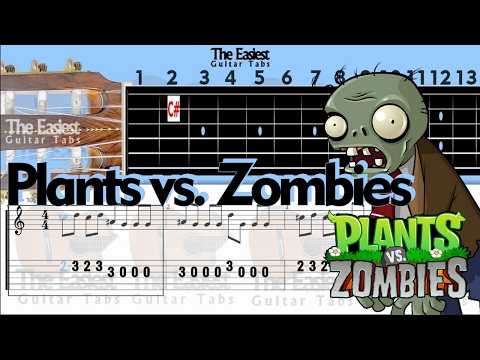 Plants vs. Zombies Main Theme Guitar Tab