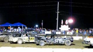 preview picture of video 'Holmes County Fair Demolition Derby Millersburg, OH 2009-05'