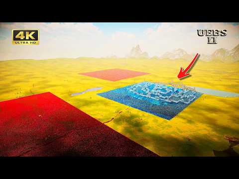 4,500,000 WHITE WALKERS AND ZOMBIES ATTACK 350,000 DEFENDERS IN A CASTLE SIEGE! UEBS 2 [4K]