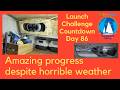 Awesome Window Progress More Horrible Weather Countdown Day 86 100 BoatRefit DIY Challenge