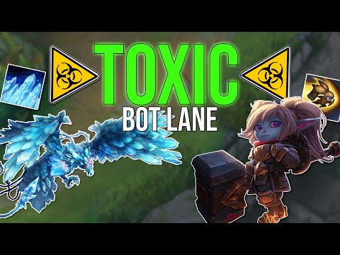 Toxic Botlane : Anivia Support makes Poppy best Adc