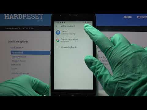 How to Enter Text Correction Options in CAT S61?