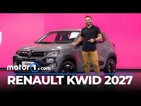 Renault Kwid 2027: novo visual, duas telas e preço de R$ 71.090