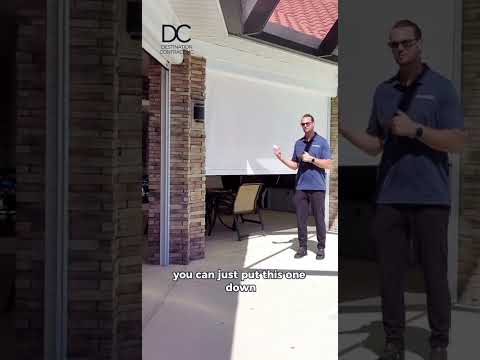 Take control with our motorized hurricane screens.