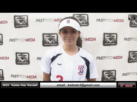 2023 Kailee Diaz Randall 3.75 GPA - Shortstop, Outfield, Catcher Softball Skills Video Sonoma Stack