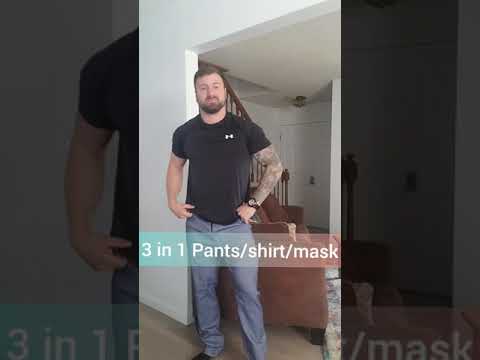 3 in 1 pants shirt and mask