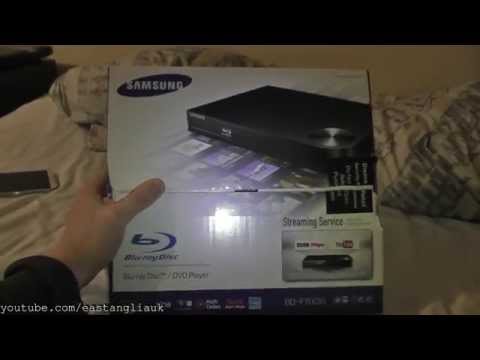 Unboxing Cheap Budget Samsung BD-F5100 Blu-ray and DVD Player Plus Playing With It