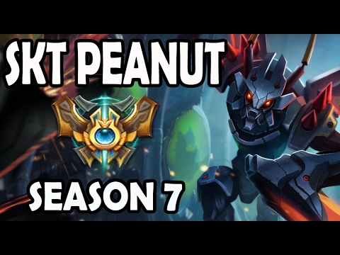 SKT T1 Peanut plays KHAZIX Jungle vs A Korean GRAVES Season 7