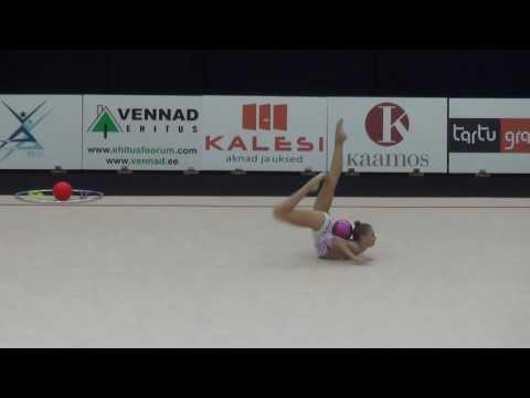Mia Valge ball Eesti MV 2016 junior all around