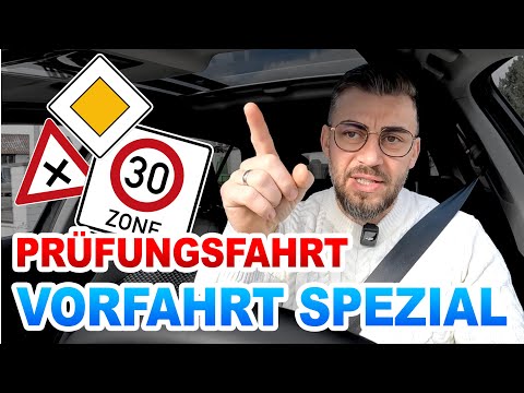 Special right-of-way test! Right before left! What the examiner is looking for! Car driving test 🚗