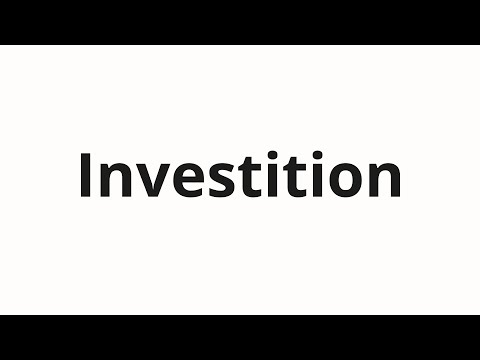How to pronounce Investition