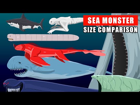 Giant Sea Monster Size Comparison: From Megalodon to Sea Eater