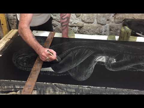 Thomas Ott - "Regeneration", lithographie en manière noire éditée par MEL Publisher