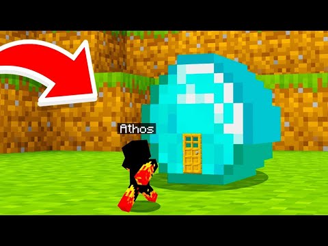 We Made a HOUSE INSIDE A DIAMOND in Minecraft!