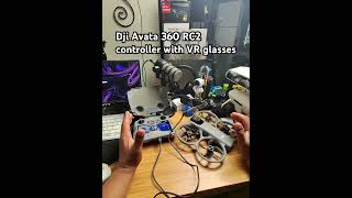 Dji Avata 360 RC2 controller with VR glasses #Djiavata360 #vrglasses