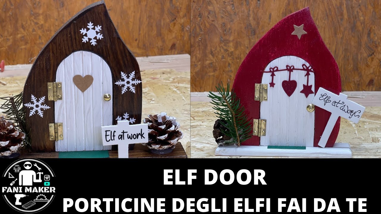 Elf Doors fai da te! il mio progetto per natale - come fare delle porticine degli elfi