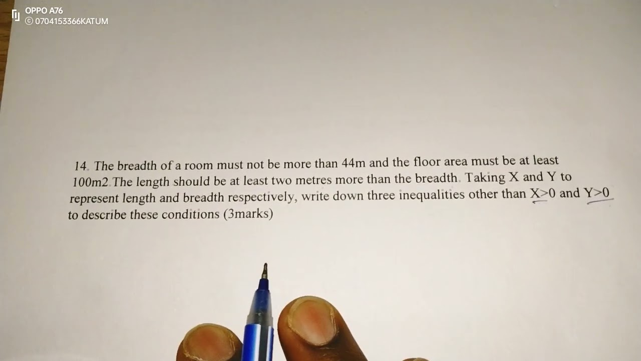 LINEAR PROGRAMMING. INEQUALITIES REPRESENTING INFORMATION