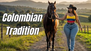 BEAUTIFUL WOMEN And Majestic Horses | The Tradition Of Colombian Cabalgatas