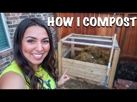 How I Compost // Using Straw🌾