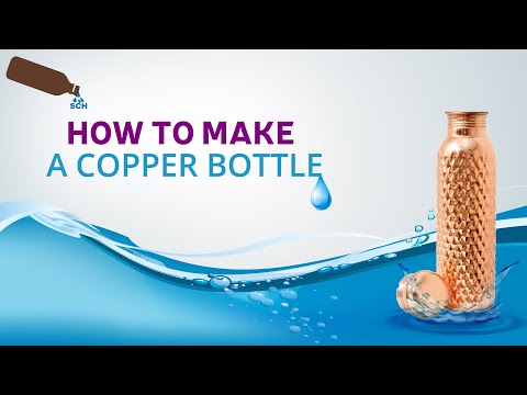 Sch screw cap milton copper water bottle, capacity: 900 ml
