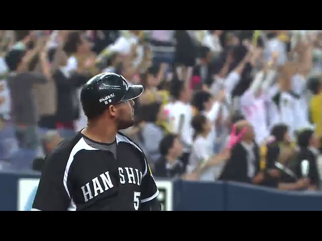 9回表 バファローズ・佐藤達がタイガース・ゴメスに5階席へ届く特大勝ち越し弾を許す… 2014/5/21 Bs-T