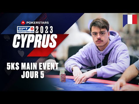 EPT Cyprus 2023 5K $ MAIN EVENT – Jour 5 (Partie 2) avec Benny & Yu ♠️ PokerStars en Français