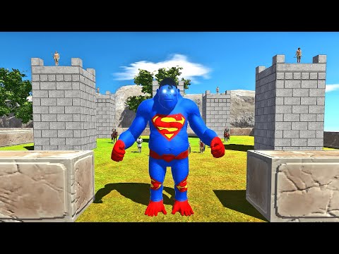 FPS DEATH RUN CASTLE with ALL WEAPONS & HP Bar - Animal Revolt Battle Simulator ARBS