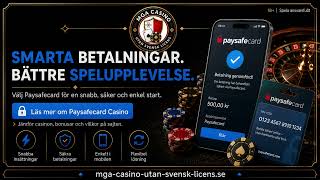 Paysafecard Casino utan Svensk Licens - Komplett Guide 2026