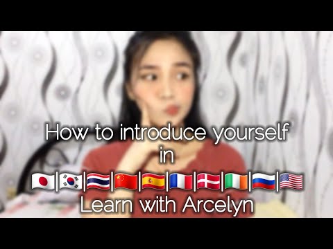 How to introduce yourself in different languages | Learn with Arcelyn