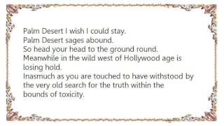 Van Dyke Parks - Palm Desert Lyrics